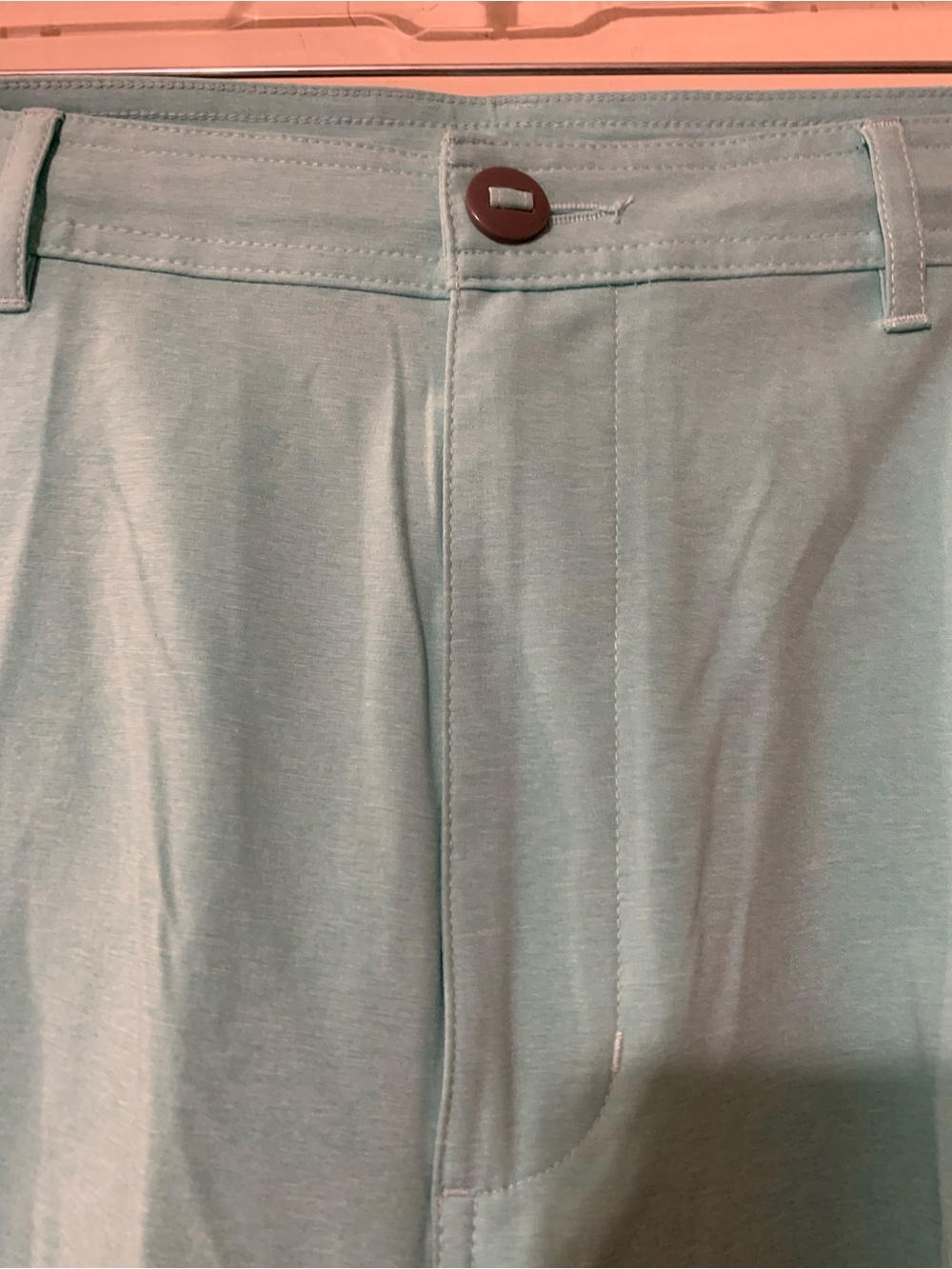 Roundtree & Yorke Aqua Flat-Front Performance Shorts - Picture 2 of 6